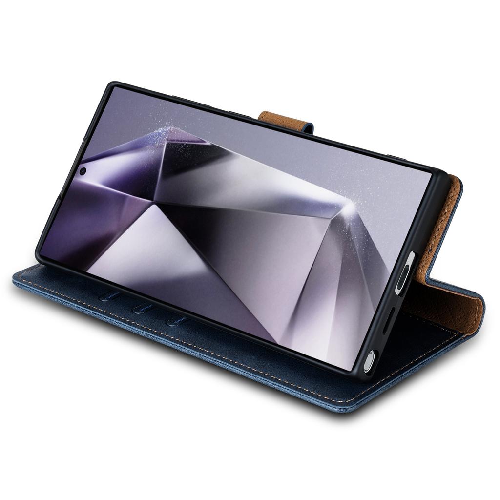 N.BEKUS CSJ-001 For Samsung Galaxy S24 Ultra Case Wallet Card Slots Phone Leather Cover