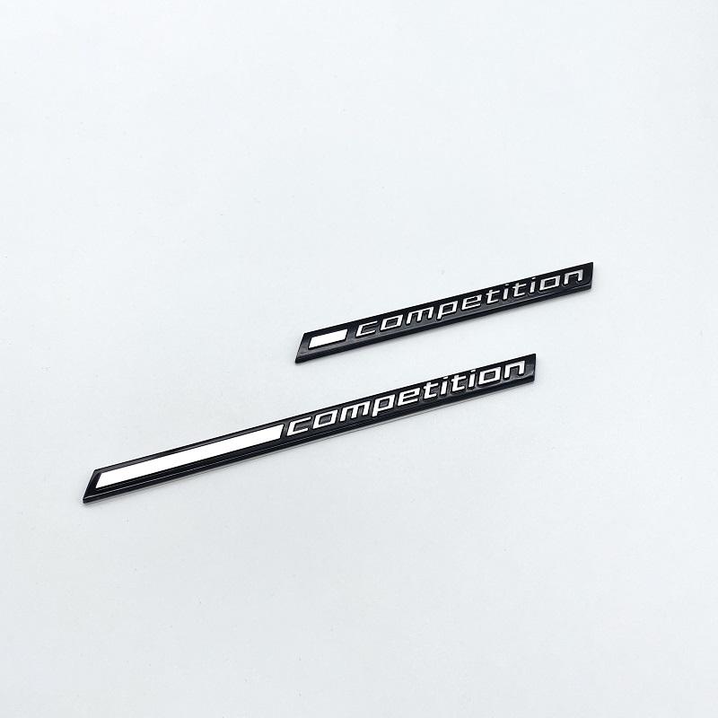 3D ABS Car Trunk Emblem COMPETITION Bar Underlined Emblem for BMW M2 M3 M4 M5 M6 M8 X2M X3M X4M X5M X6M X7M Badges Sticker
