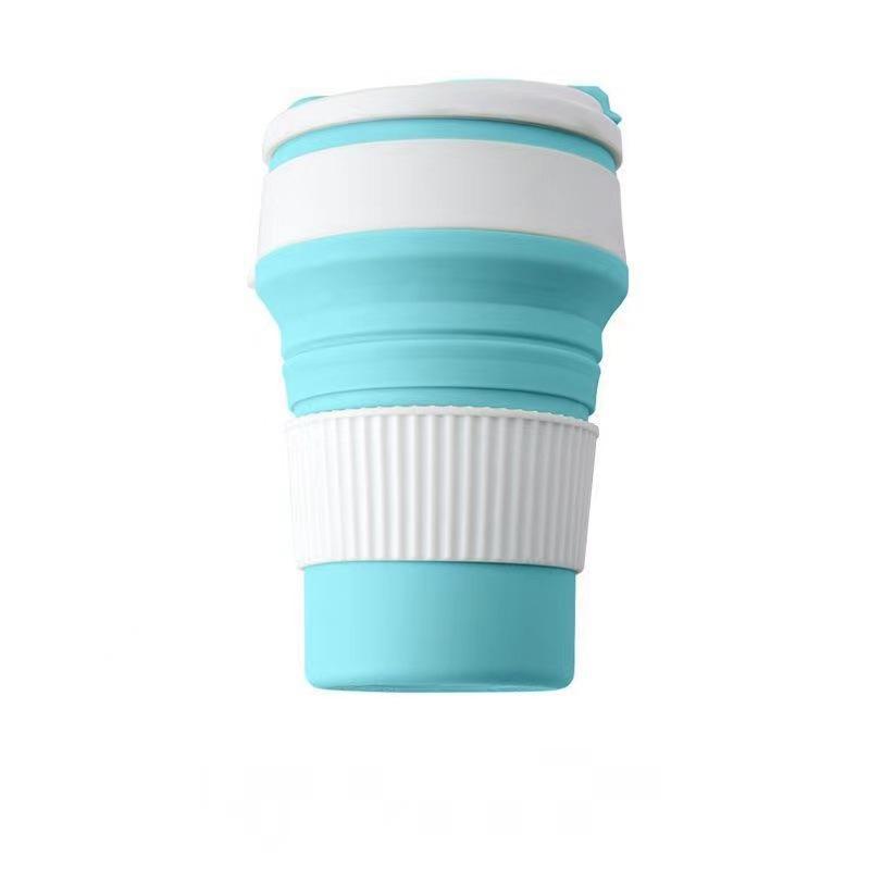 Foldable Silicone Coffee and Juice Cup for Travel and Outdoor Use