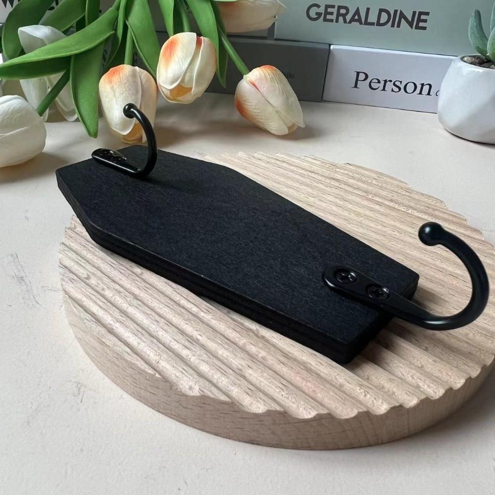 Punch Free Wall Mounted Hanger No-drill Door Storage Hook Wood Door Hanger Hooks Kitchen