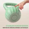 Kettlebell 6 kg Weight Dumbbell Filled with Sand for Beginners Home Strength Training 17 x 17 x 23 cm Green