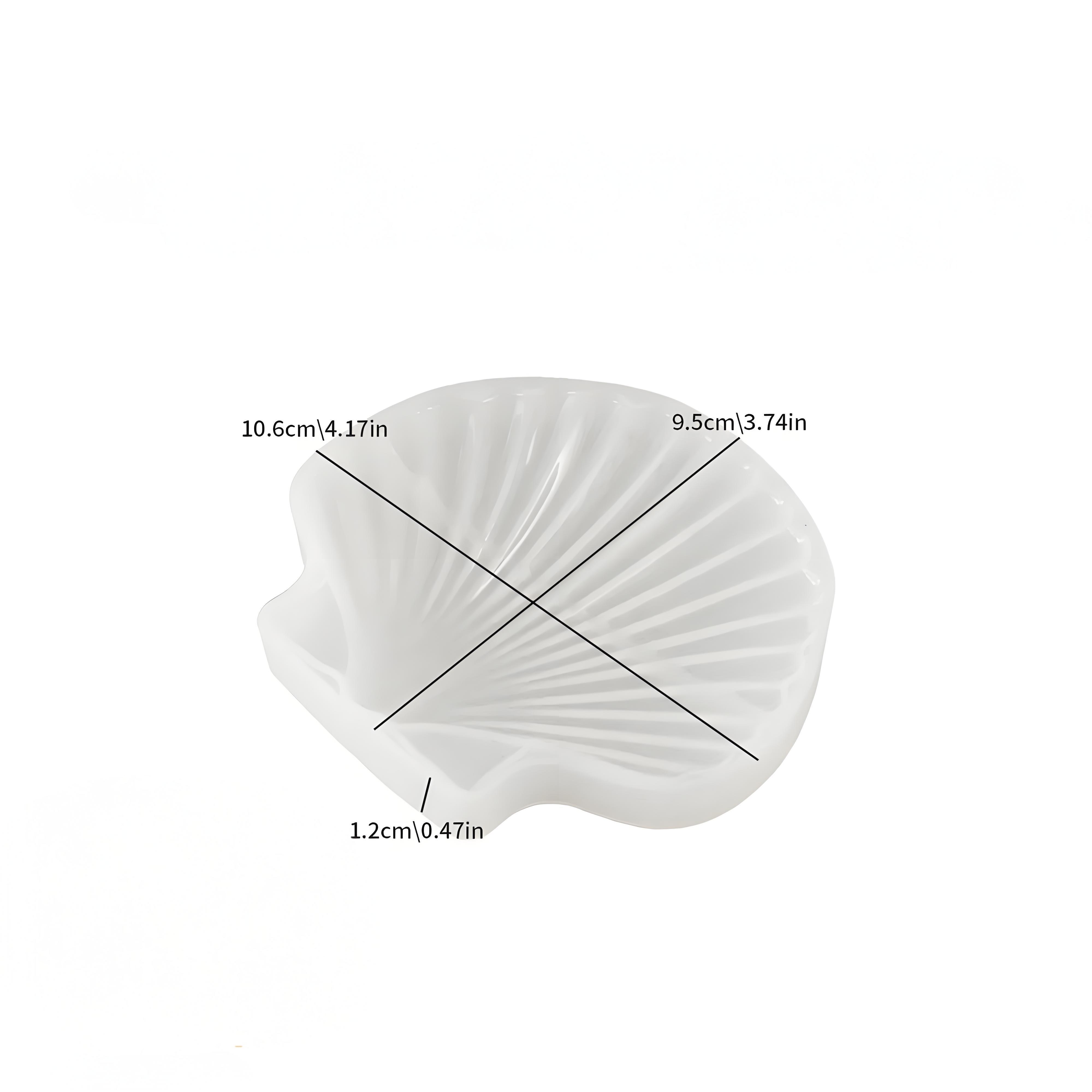 

DIY Shell Candle Tray Silicone Molds, Craft Seashell Creative Jewelry Making Mould Plate Dish Ashtray Mould for Resin Epoxy