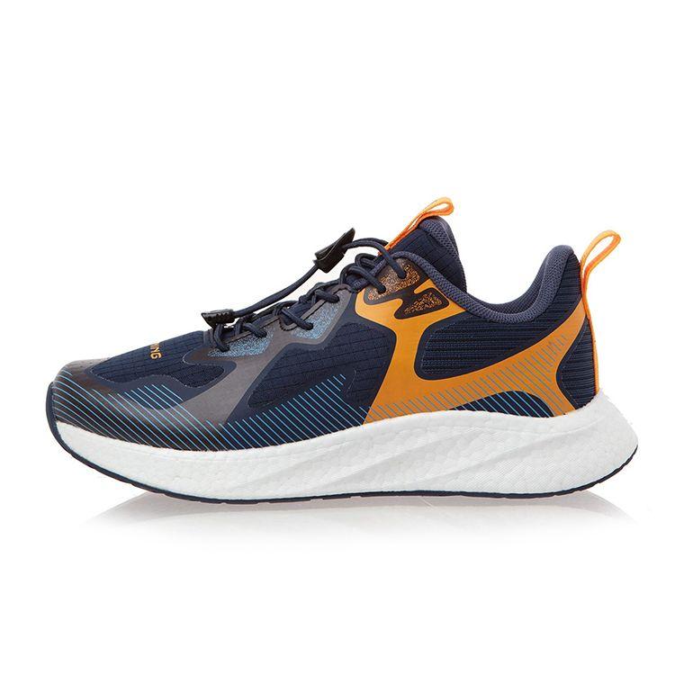 

Кроссовки Li Ning Comfortable Non-Slip Shock Absorbing Durable Low-Top для бега для детей Blue Orange YKFR082-3 36
