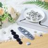 100 pcs lid button kit 5 different sizes of lid buttons with 5-in-1 button tool aluminum alloy button process kit DIY cover