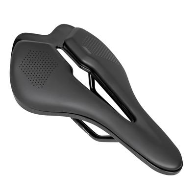 GORIX Krátke sedlo na cestný bicykel Štýlové čierne Vhodné pre Cross Mini a iné bicykle, Polstrované, Tlmiace nárazy, (GX-SA340) - Bicykle,