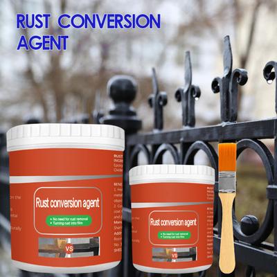 Rust Converter Paint with Brush Long-Lasting Protection Metal Anti-Rust Coating Multi-Functional Rust Treatment Accessories