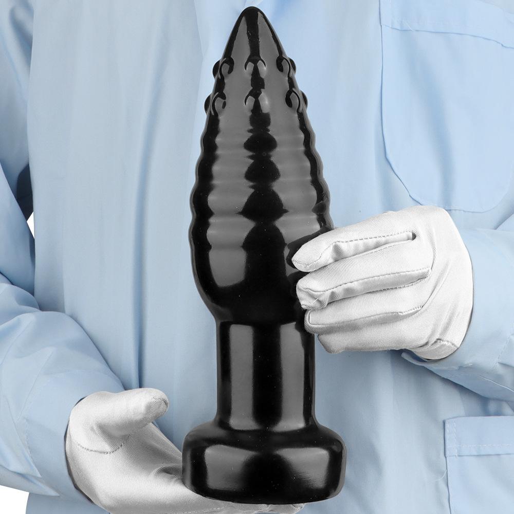 Extra Large Pointed Anal Plug with Suction Cup Thick Anal Dilator for Adult Anal Expansion Play Toy