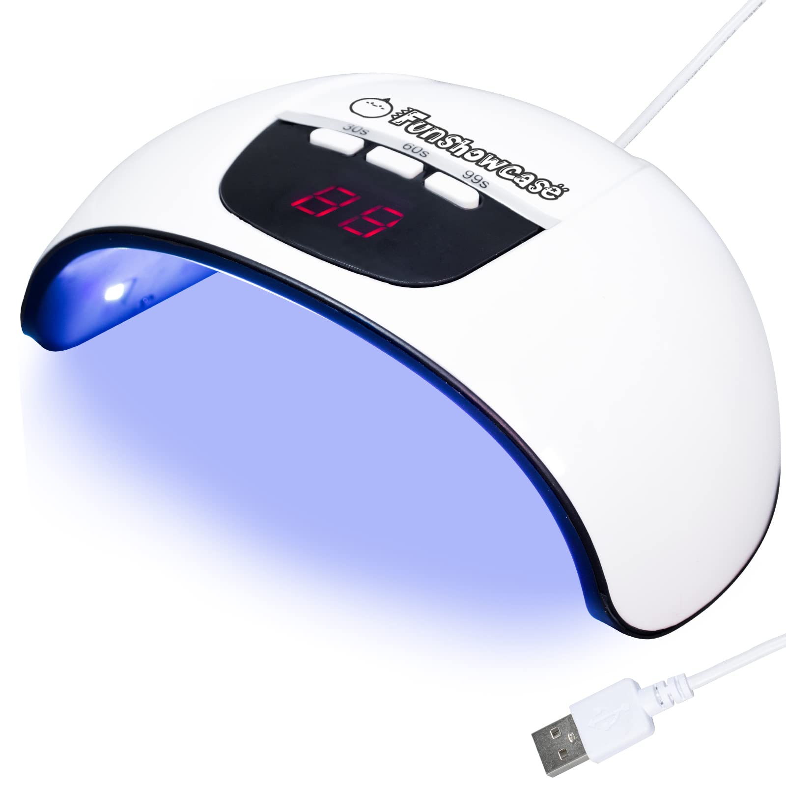 

54W UV LED Light with Automatic Sensor and Four Timers for Gel Nails and Resin Craft Curing фиолетовый