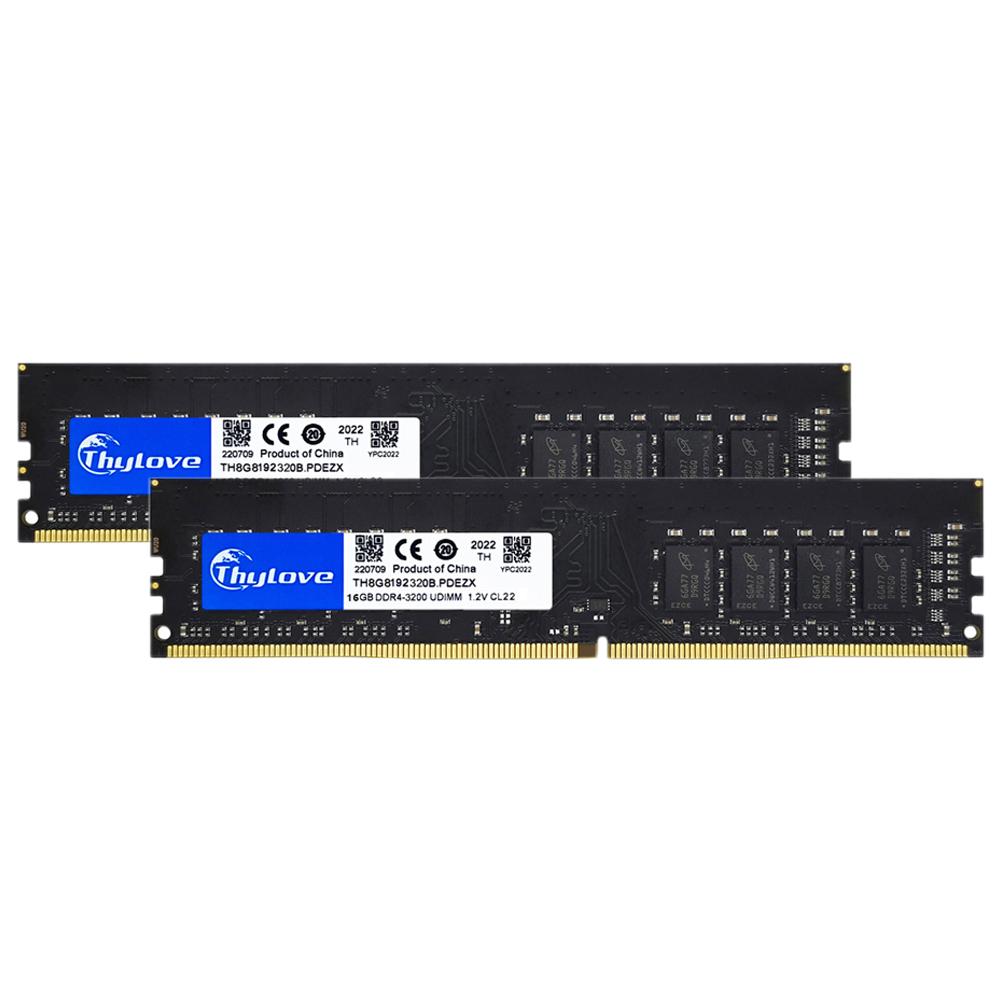

Память Thylove для настольных ПК DDR4 2X16 ГБ 3200 МГц PC4-25600 1,2 В Память ПК