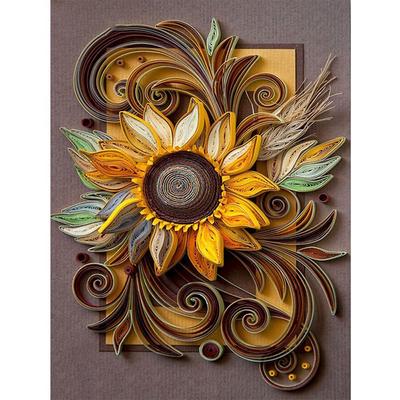 Mosaico di Diamanti Floreale Pittura Diamante Punto Croce Strass Arte Ricamo Fiori con Diamanti Kit