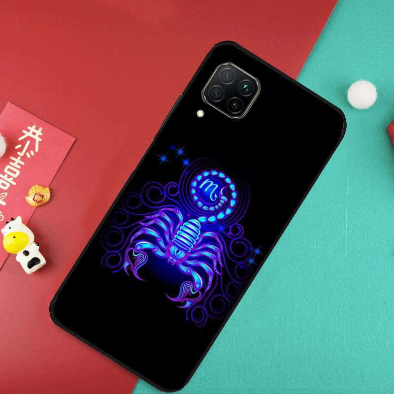 Neon Zodiac Signs For Huawei Nova Y73 Y70 Y72 Y60 Y90 Y61 Y91 8i 7i 11i 12i 12s 9 10 SE P20 P30 P40 Lite Case