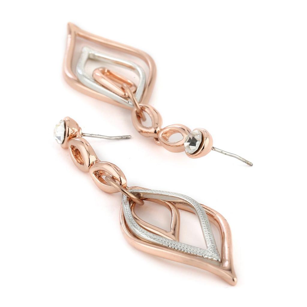 Two-tone Drop Earrings