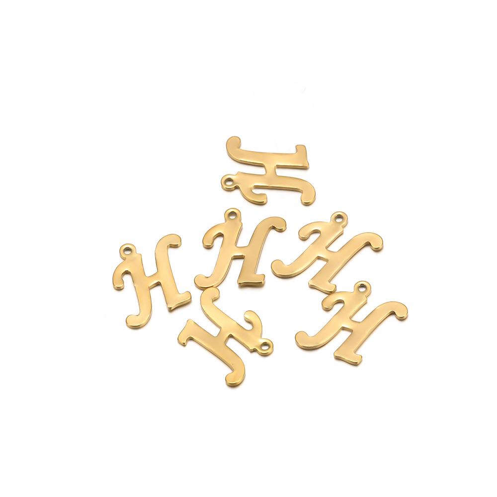30pcs Stainless Steel A-Z 26 Cursive Font Letter Pendant Alphabet Charms Necklace Pendant DIY Jewelry Bracelet Making Earrings