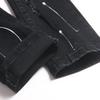 Jeans Neri da Uomo Slim Fit in Denim con Dettagli Strappati Impreziositi da Strass Cotone Elasticizzato