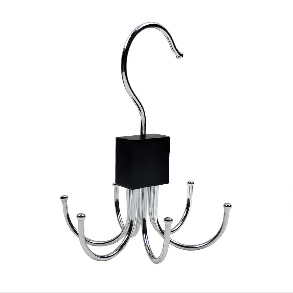 

Multi-Function Rotating Hanger Rotating Wooden Rack Wardrobe Hanger Bag Hanger with Stainless Steel Scratch Resistant Hanger