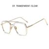 Luxury Square Sunglasses Men Women Brand Designer Retro Alloy Frame Big Sun Glasses Vintage Gradient Male Female Oculos Feminino