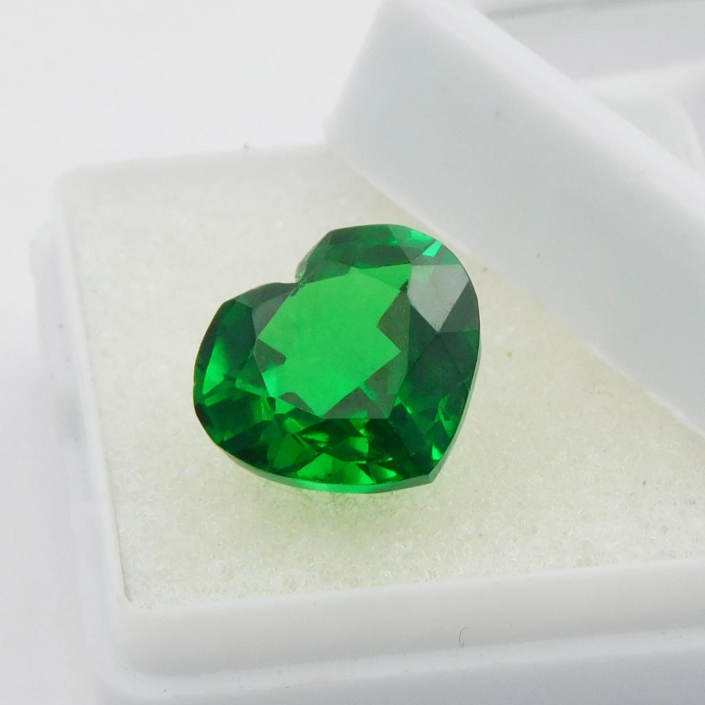 Natural Green Sapphire Heart Cut 10 Ct Rare CERTIFIED Loose Gemstones AA++ P-2091-h
