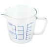 Hitzebeständiger Messbecher aus Glas, Milchwaage, Messbecher mit Deckel, Küchenutensil(250ml )