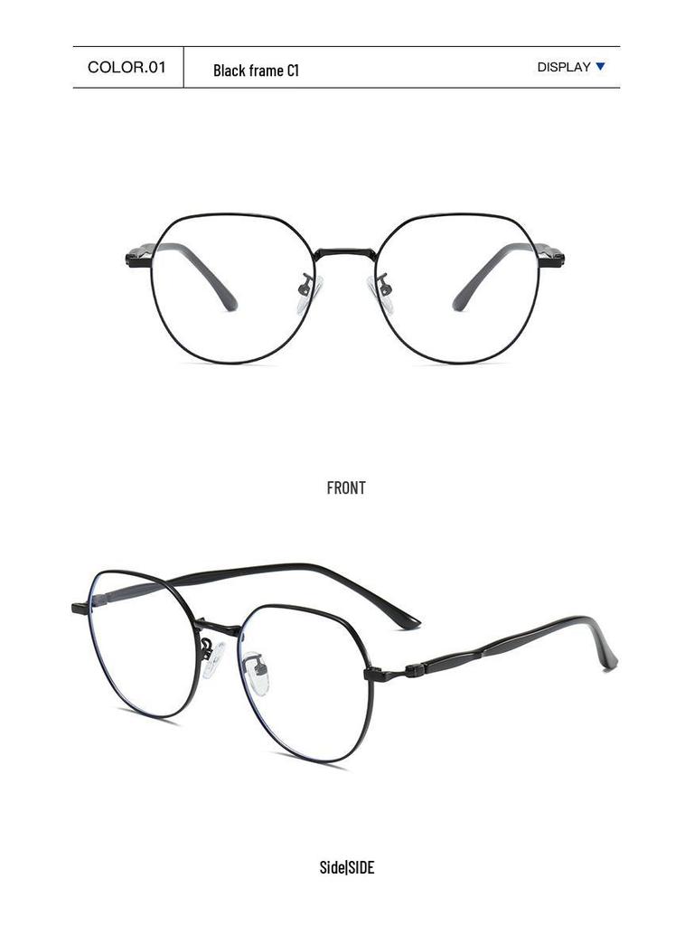 2024 Anti-Blue Light Metal Myopia Eyeglass Frames for Men & Women