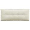 Back Cushion Cream 120 x 50 cm Cord Fabric