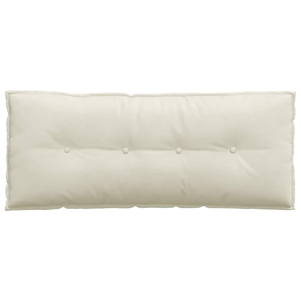 Back Cushion Cream 120 x 50 cm Cord Fabric