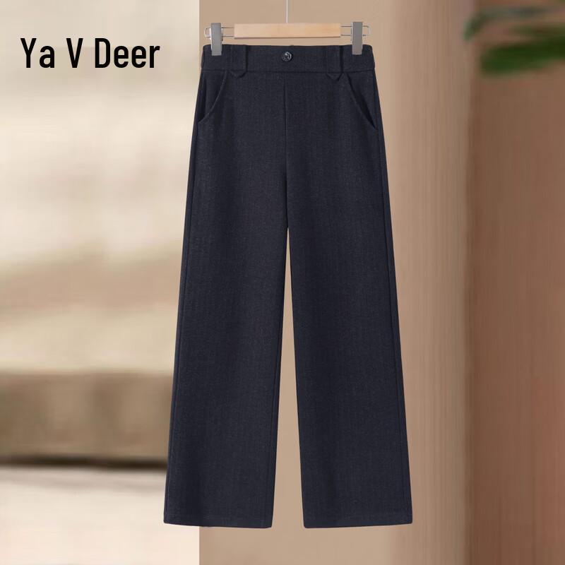 Yalu Women s Autumn/Winter Straight-Leg Casual Pants 5XL
