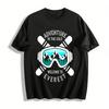 Outdoor Snow Mountain Goggles Print Casual Top Pure Cotton T-shirt