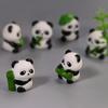 In Stock Hot-Selling Panda Doll Resin Craft Ornament for Micro Landscape Decor