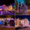 30M 300LED Solar Lichterkette Außen RGB Garten Lichterkette Wasserdicht 8 Modi Kupferdraht Flackerlicht Hochzeitsdekorationen
