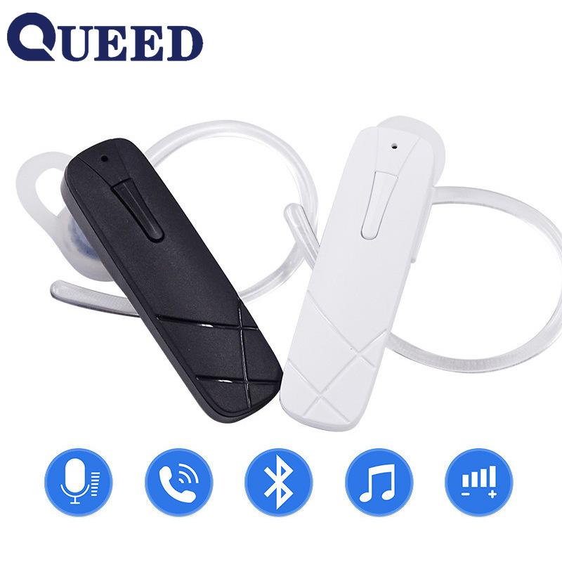 QUEED H8 Stereo Bluetooth 4.0 Music Headphones in-ear Hanging Mini Mobile Phone