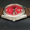 VINTAGE SEIKO 5 AUTOMATIC 6309A JAPAN MENS RED COLOR DIAL WATCH A500826-5 R154-a500826