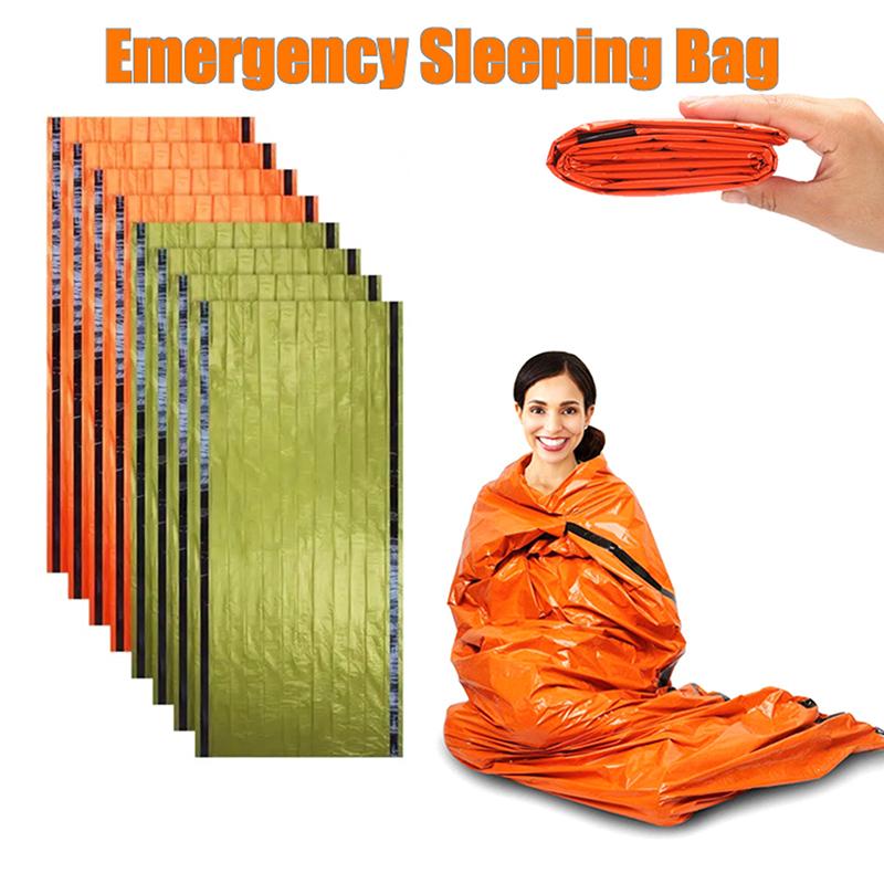 Emergency Sleeping Bag Ultra Waterproof Mylar Thermal Blankets Lightweight Survival Sleeping Bag Keep Warm For Camping Hiking