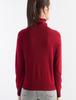 Women's Long-Sleeve Wool Base Layer Shirt with Pile Collar - Versatile Knit for Autumn/Winter