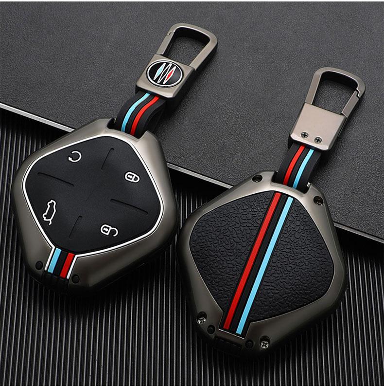 Zinc Alloy Car Key Case Cover Protective Shell Fob For 2022 2023 Jetour DASHING X-1 Plus DTC Car Styling Interior Accessories