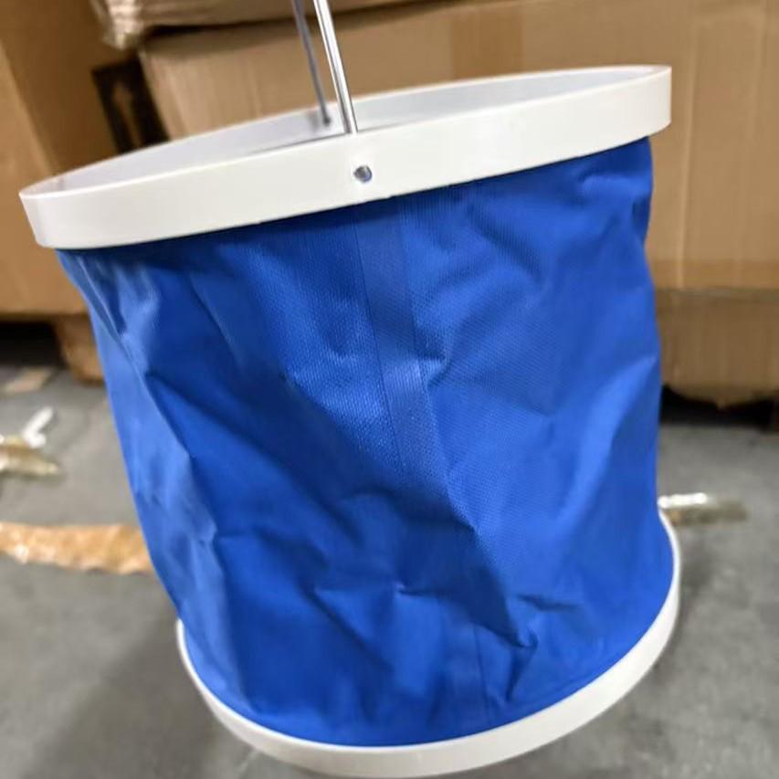 Portable Multifunctional Car Wash Folding Bucket - Oxford Cloth, Handheld for Outdoor and Home Use