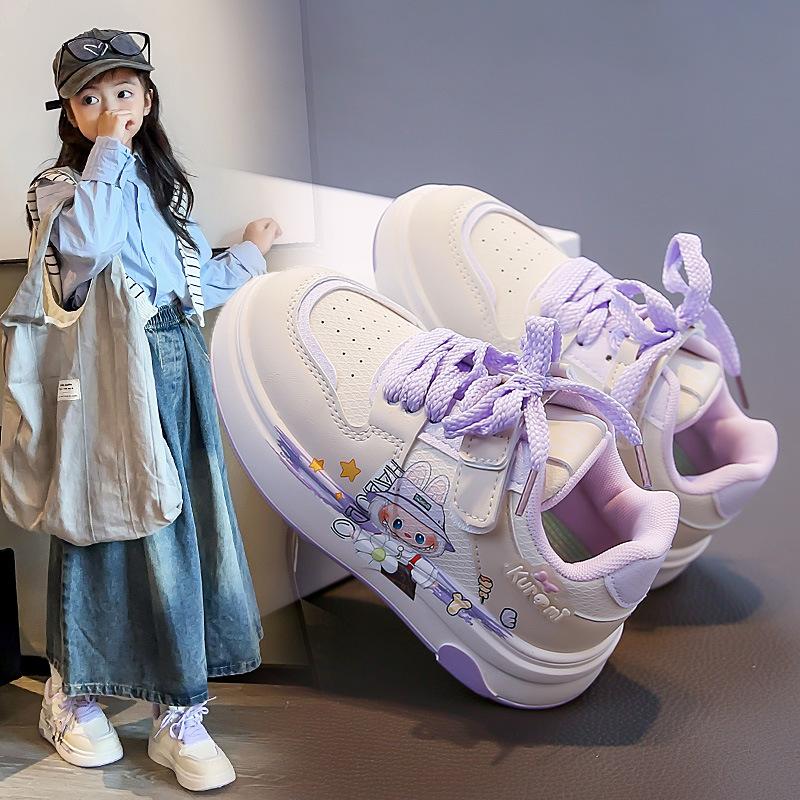 Girls' Shoes 2025 Autumn New Labub Children's Board Shoes Student Casual Sports Shoes Medium and Older Children's Running Shoes