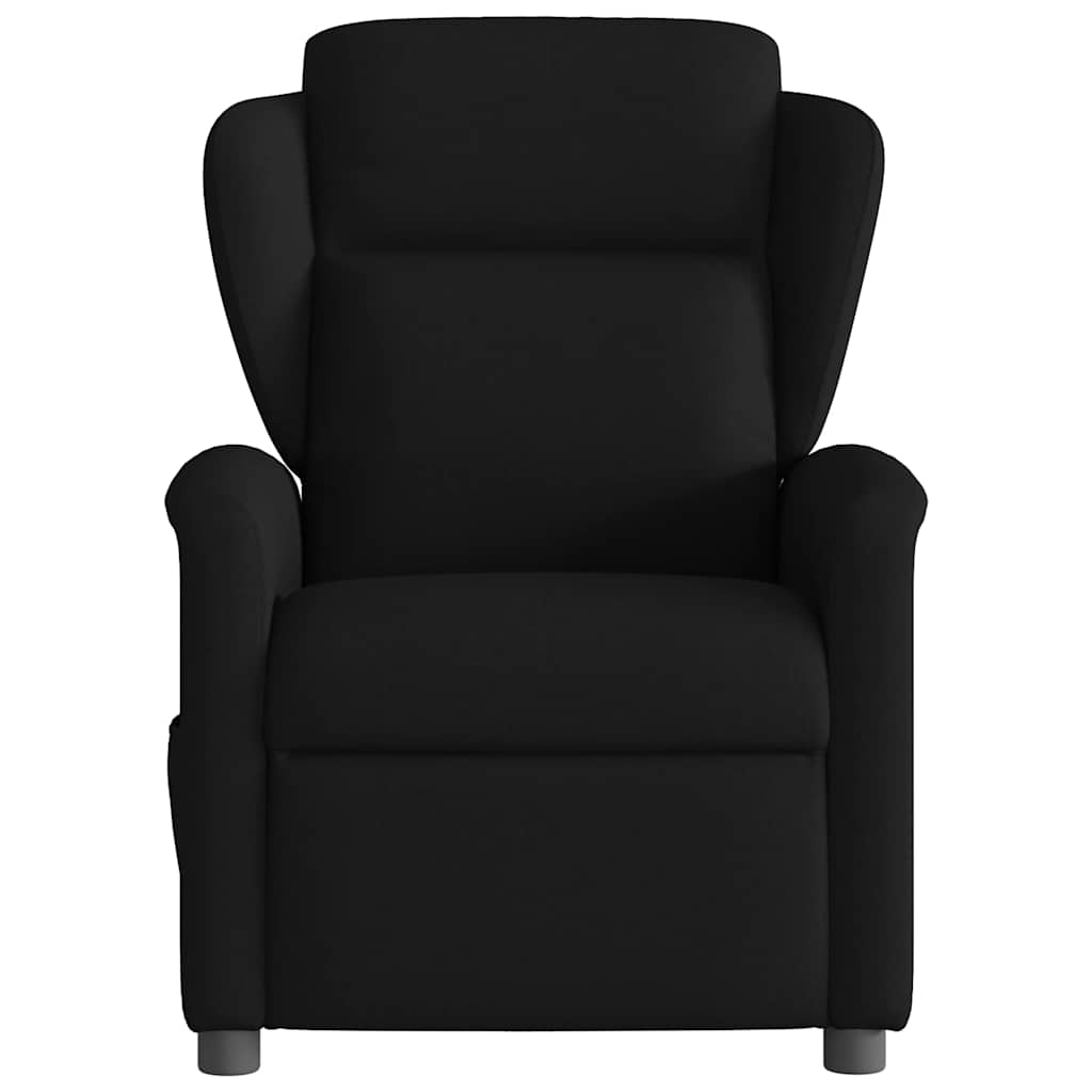 Foldable Massage Armchair, Electric, Black, Fabric