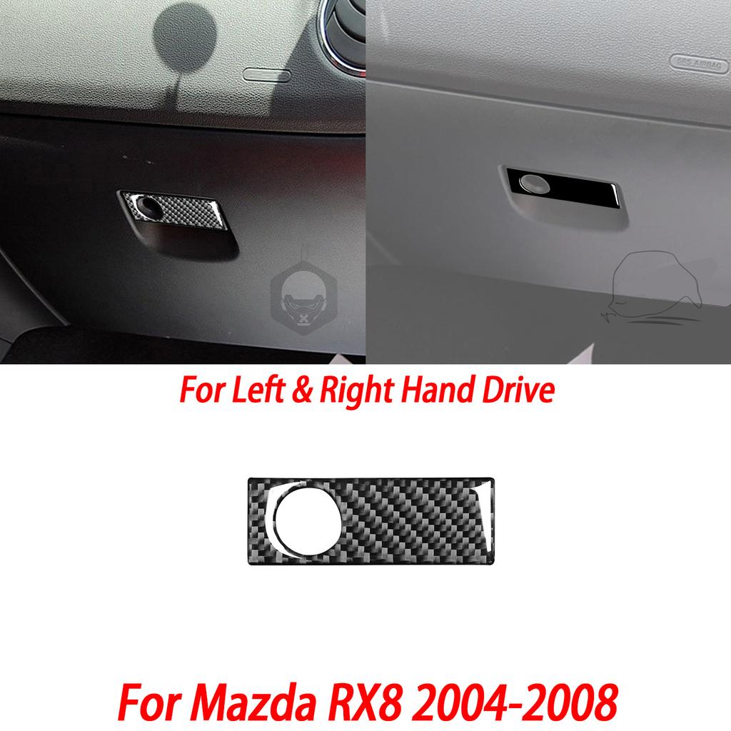 Gloss Black Plastic Car Interior Accessories Sticker AC Radio Door Handle Gear Shift Panel For Mazda RX8 2004-2008 SE3P JM1FE