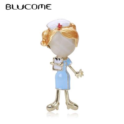 Cute Little Nurse Brooch Trend Personality Temperament Coat Cardigan Corsage Fashion Accessories Pin
