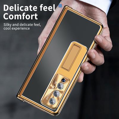 Leesésgátló alumínium mobiltelefon tok Samsung Galaxy Z Fold 4 5g-hez Fold4 Fold3 Fold 3 Zfold4 edzett üveg fólia tokok