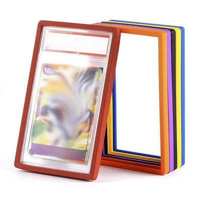 Trading Card Zacht Siliconen Frame Siliconen Strakke Pasvorm 35PT Beschermhoes Schokabsorberend Lichtgewicht Beoordelingskaarten Houder