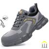 Fashion Sports Shoes Work Boots Puncture-Proof Safety Shoes Men Steel Toe Shoes Security Protective Shoes Indestructible