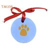 2 Pcs Dog/Cat Paw Print Kit DIY Pet Paw Print Hanging Ornament with Customization Tools And Display Stand Clay Pawprint Keepsake Kit