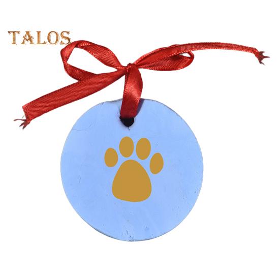 2 Pcs Dog/Cat Paw Print Kit DIY Pet Paw Print Hanging Ornament with Customization Tools And Display Stand Clay Pawprint Keepsake Kit