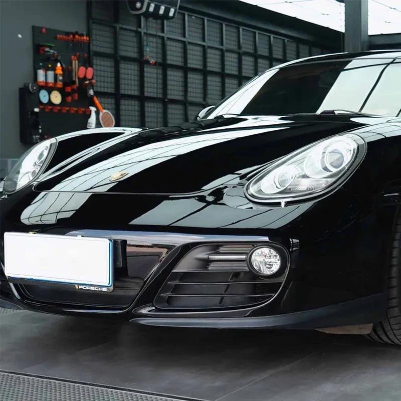 Glossy Black Car Wrap Vinyl Sticker Cover Sheet Adhesive Film Exterior Automotive Motorcycle DIY Decoration Auto Tuning Para