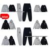 Unisex Trendy Loose Autumn/Winter Fleece Hoodie and Pants Set