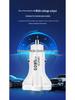 Apple-Compatible Super Fast 60W Car Charger with Three Ports (Dual USB-C)