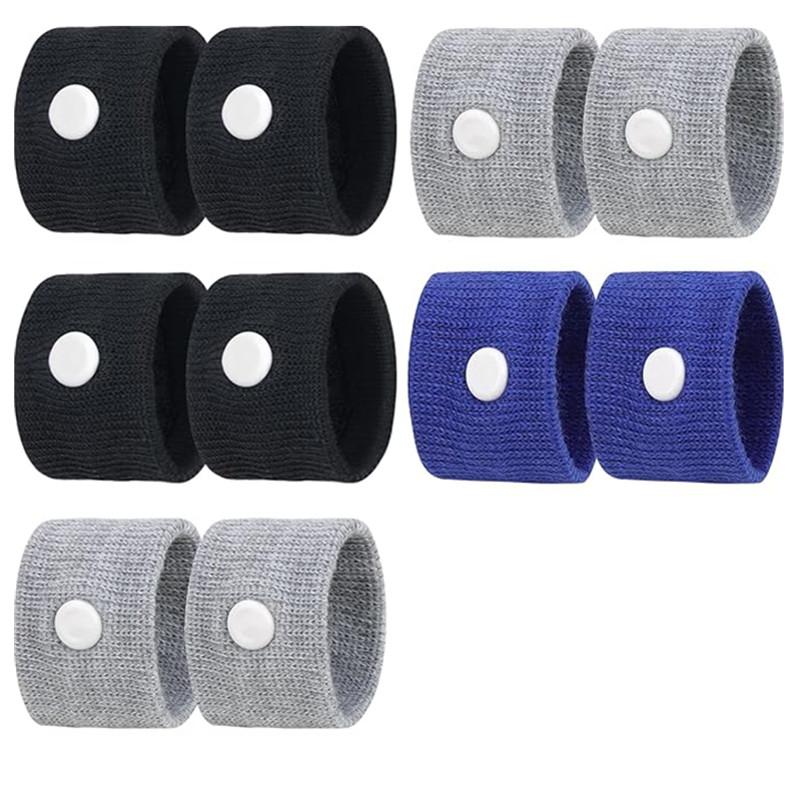 Браслеты от тошноты для детей и взрослых Браслеты от укачивания Средство от утренней тошноты для беременных женщин Акупрессурный браслет от тошноты 5 Pair