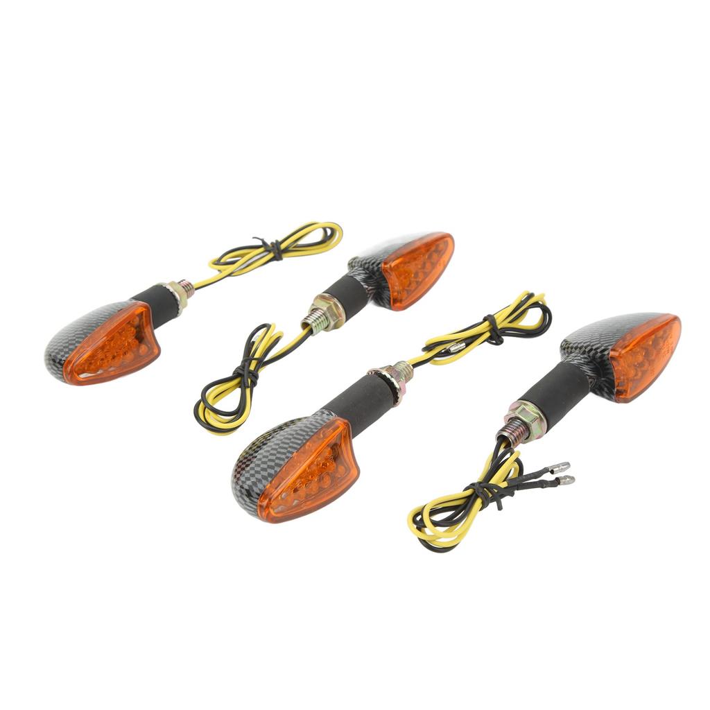 4PCS Motorcycle Turn Signal Light Front and Rear Waterproof Bright Light Universal Replacemen for Suzuki Type1