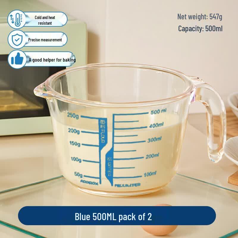Qiwei Heat-Resistant Glass Measuring & Mixing Bowl